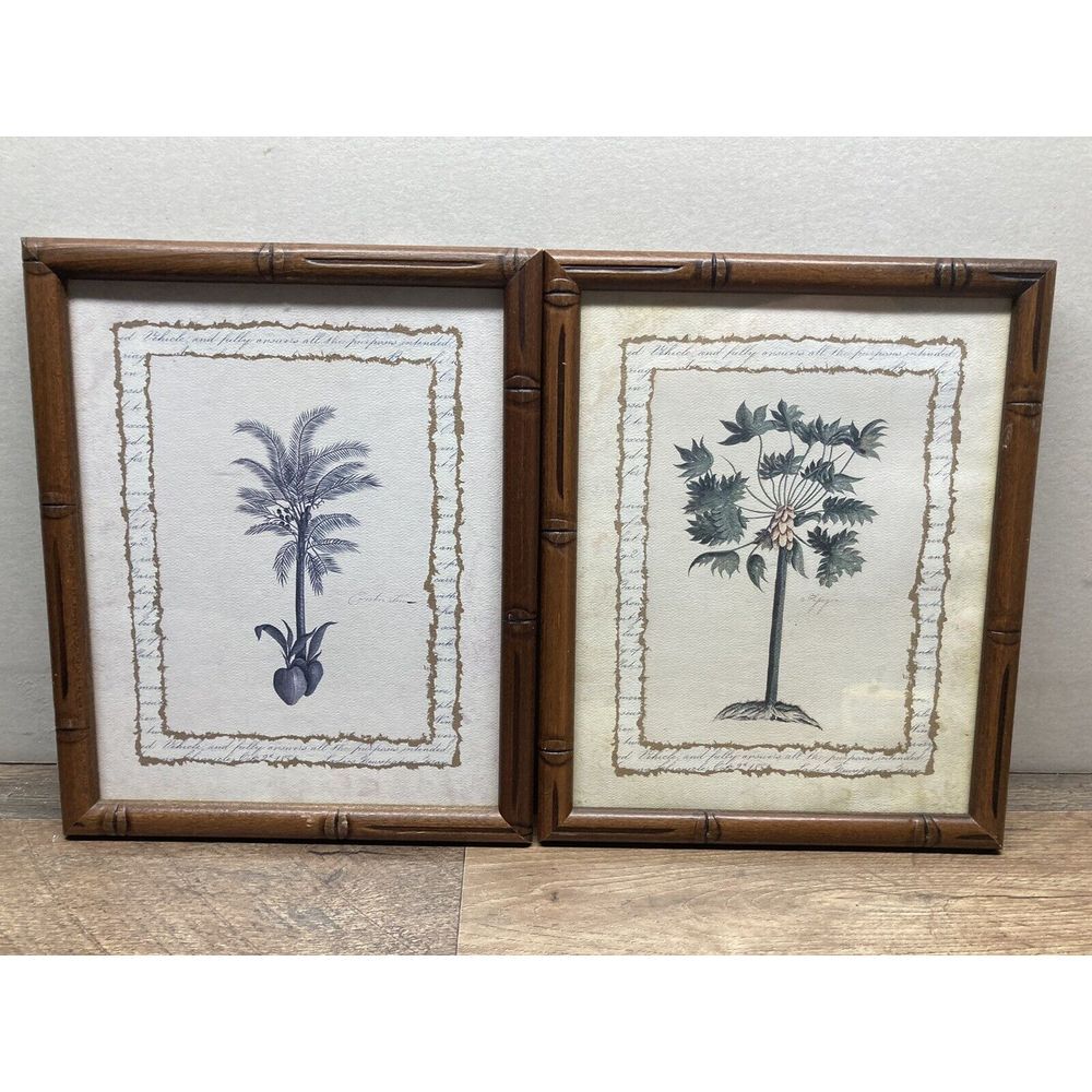 Vintage 1998 Bon Art Resources Daniel Cartlidge Print 9‎ X 11 Set Of 2 Framd